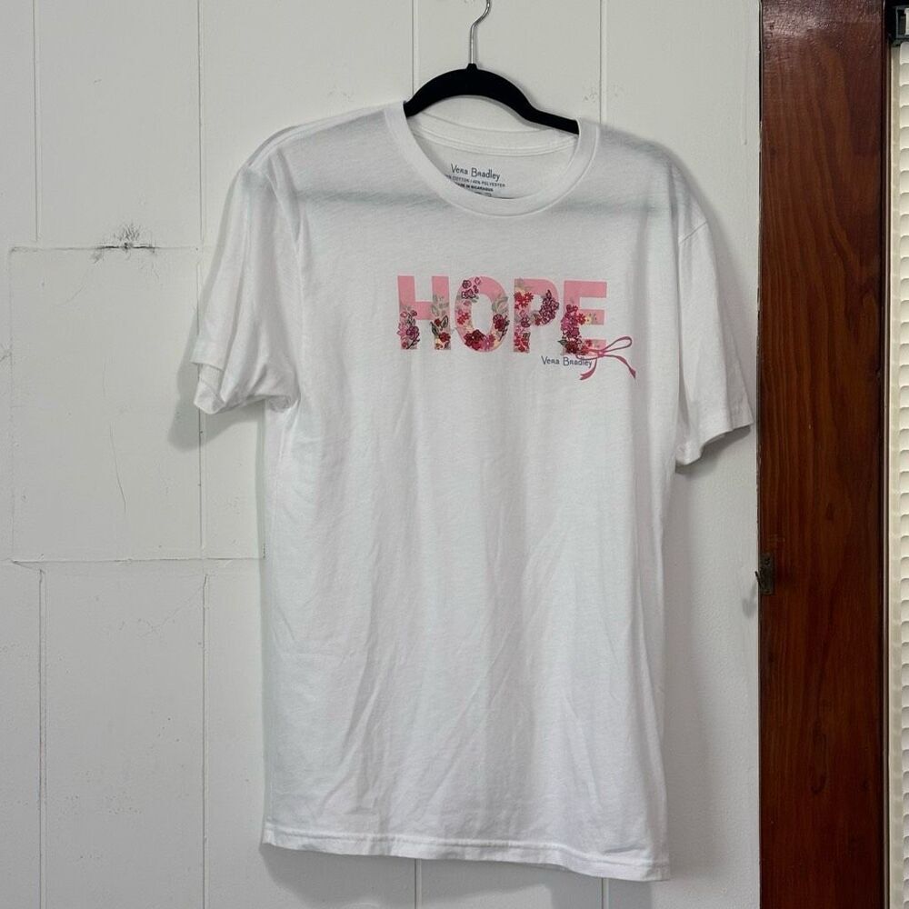 Vera Bradley Hope Breast Cancer Graphic T-Shirt Medium
